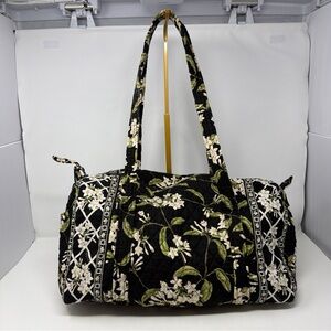 Vintage Vera Bradley Jasmine Large Duffel Bag Travel Gym USA Retired 2003